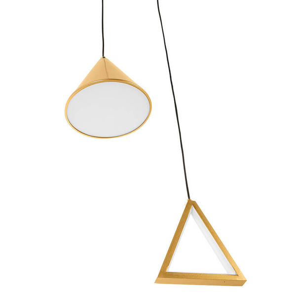 Metalowa lampa zwisowa Acustica MSE010100331 Moosee LED 13W 3000K złota