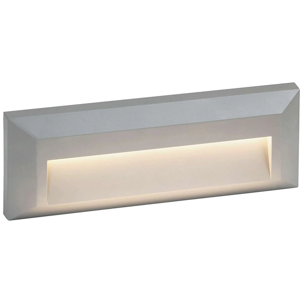 Zewnętrzna LAMPA ścienna PUEBLO 8011 Rabalux elewacyjna OPRAWA prostokątna LED 1,6W 4000K listwa outdoor IP65 szara
