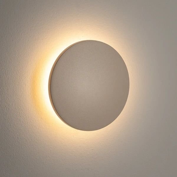 Zewnętrzny kinkiet ARIA 11563 LED 6W 3000K koło IP54 piaskowy