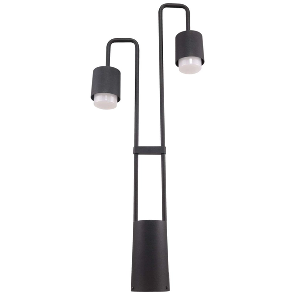 Stojąca LAMPA zewnętrzna SORANO C49/80/BK-9 Italux metalowa OPRAWA ogrodowy słupek LED 6W 3000K outdoor IP44 czarny