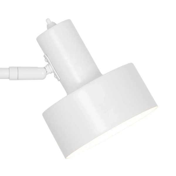 Regulowana lampa na klips Matis 2512222001 do sypialni biały
