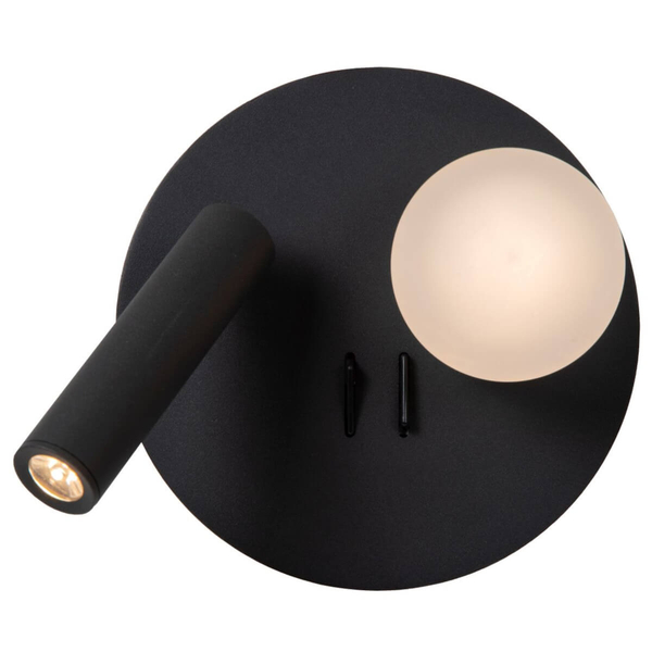 Lampa na ścianę Matiz 77286/02/30 LED 3,7W+3,8W 3000K czarny biały