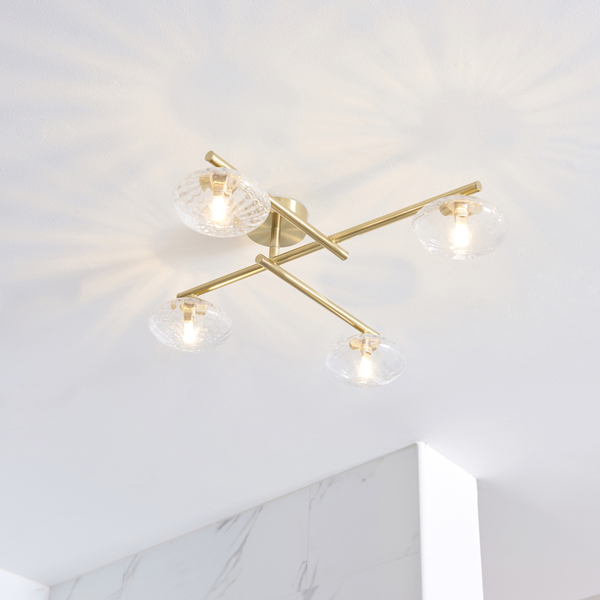Lampa przysufitowa balls L&-195009 Light& molekuły IP44 mosiądz