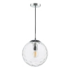 Wisząca lampa do jadalni Ripple SP71-RIP8808 nad stół szklana chrom