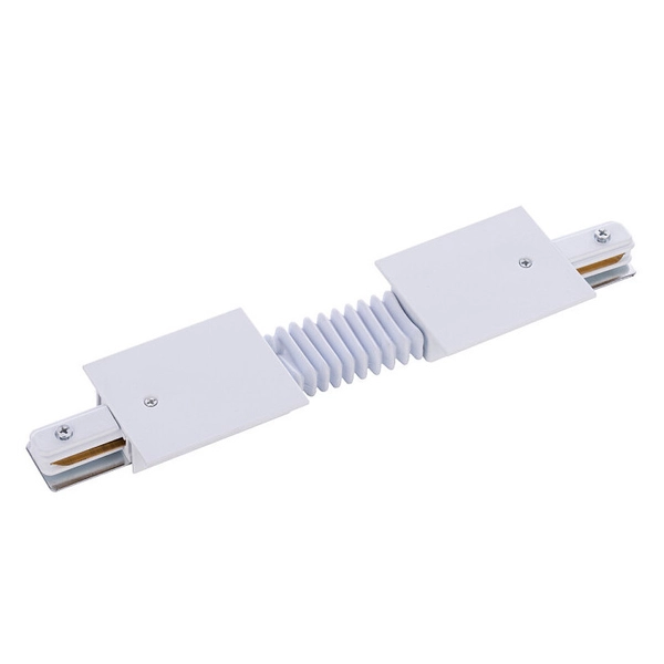 Elastyczny ŁĄCZNIK szynoprzewodu Profile 8384 Nowodvorski do 1-fazowej szyny podtynkowej 230V biały