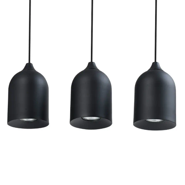 Potrójny wiszący żyrandol Nilo LP-0110/3L BK do jadalni czarny