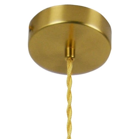 Lampa wisząca nad stół LAGRI 318831 Polux szklany klosz bursztynowy