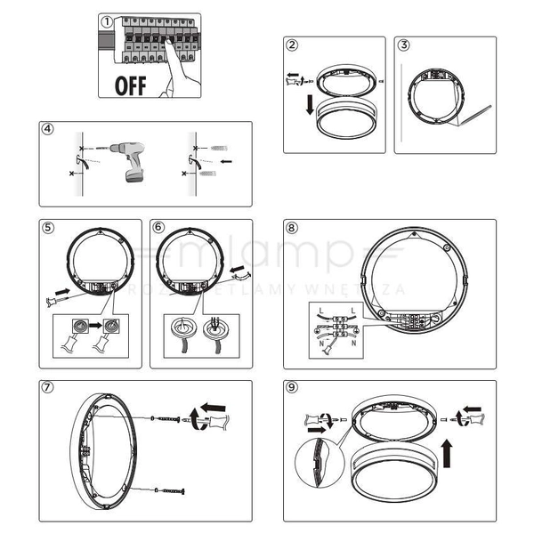 Zewnętrzna LAMPA sufitowa ROLA 6382201118 Lutec metalowa OPRAWA plafon LED 13W 3000K okrągły IP54 szary