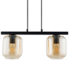 LAMPA wisząca GLOSS 32251 Sigma szklana OPRAWA loftowa  ZWIS czarny bursztynowy