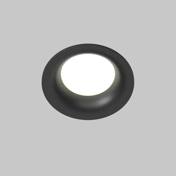 Wpuszczane sufitowe oczko zewnętrzne Slim DL088-GU10-RD-B IP65 czarne
