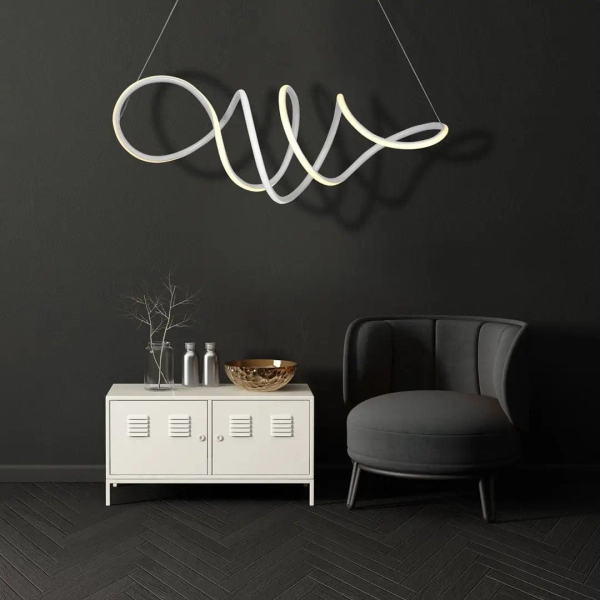 Designerska lampa wisząca LOCA 56W ML5491 LED 56W 4000K biała