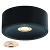 Podtynkowa LAMPA sufitowa Neo Slim Nero KG + Ufo Gold Orlicki Design okrągła OPRAWA wpuszczana metalowa czarna złota