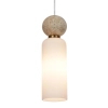 Jadalniana lampa wisząca Santos PND-95331-1-BRSS nad stół tuba kula mosiądz
