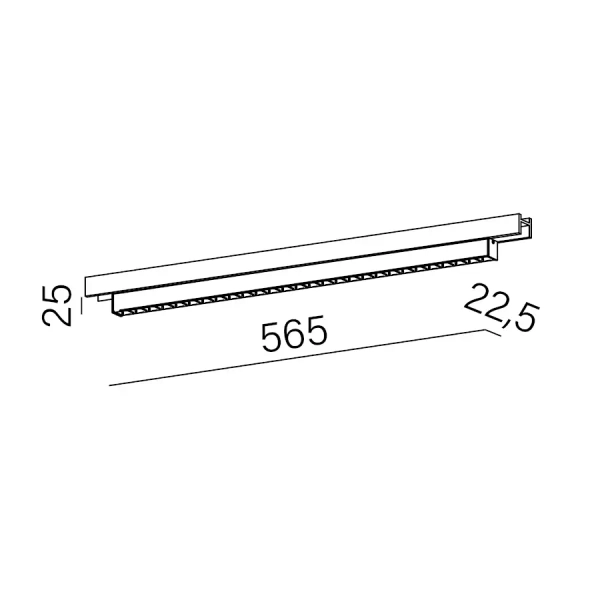 Szynowa lampa do systemu magnetycznego TRU mini czarna LED 9,5W 3000K oprawa 16380-M930-WB-00-12