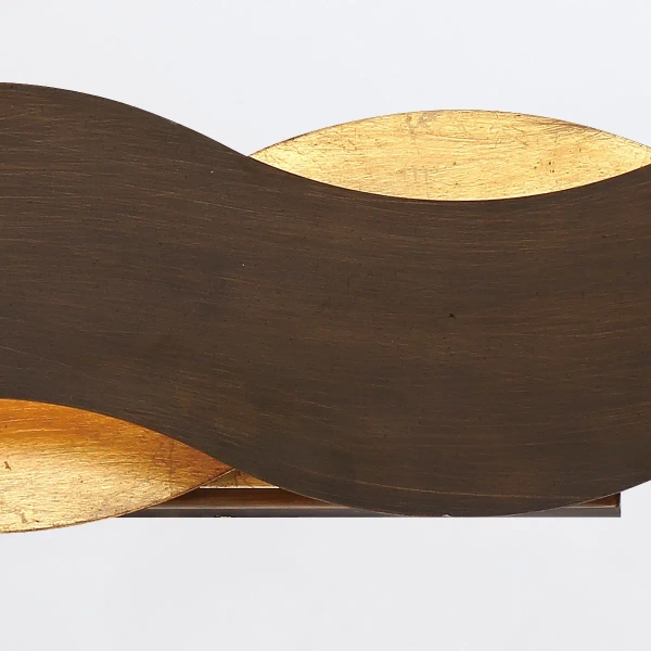 Kinkiet ścienny Vaughan QN-VAUGHAN-1W-BRZ-GD LED 35W 3000K brązowy