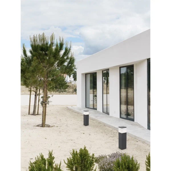 Nowoczesna lampa do ogrodu Ferron LE71469 stojąca pionowa szary