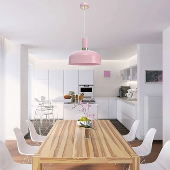 Wisząca LAMPA loft MALMO MLP6199 Milagro metalowa OPRAWA zwis różowy