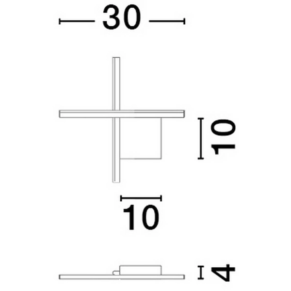 Ścienny kinkiet CHOTA LE44309 LED 10W 3000K metalowy czarny