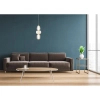 Kulista lampa wisząca Eris PND-98374-28W-GD Italux LED 28W 3000K złoty biały