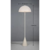 Nowoczesna lampa podłogowa ALFIE 465000176 biała z włącznikiem