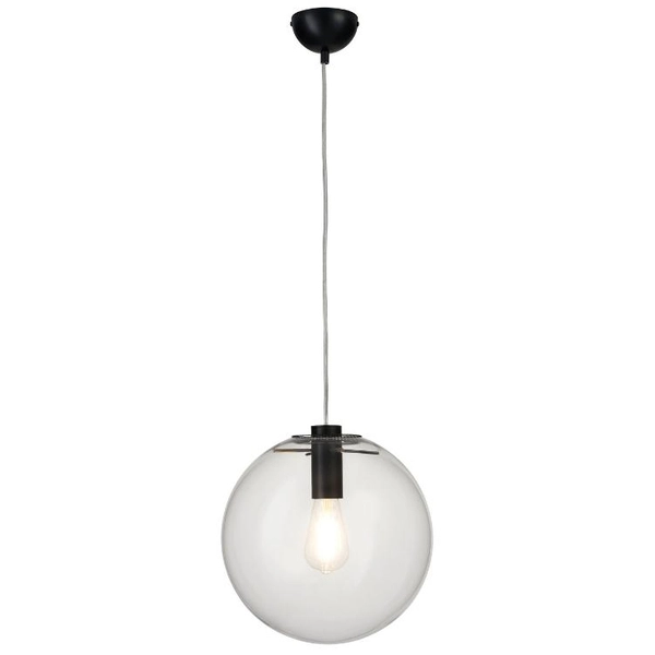 Wisząca lampa Tonda ST-8722P-M black Step kula ball przezroczysta