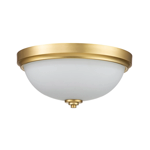 Lampa sufitowa Malibu FE-MALIBU-F-BATH-BB Feiss IP44 szczotkowany mosiądz