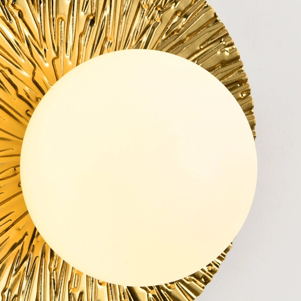 Naścienna lampa do sypialni SUN ST-FB230946-D35 metalowa złota biała