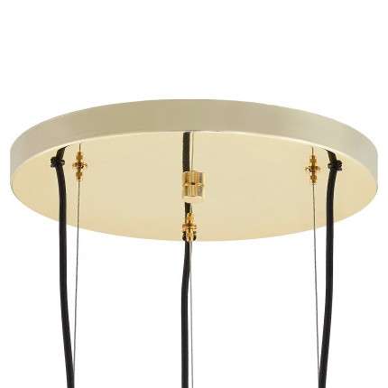 Wisząca LAMPA skandynawska ALUR 10730305 Kaspa kulista OPRAWA szklany ZWIS hygge kule balls złote białe