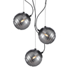 Potrójna lampa zwis Perona PND-92389-3A-BK Italux grafitowy czarny