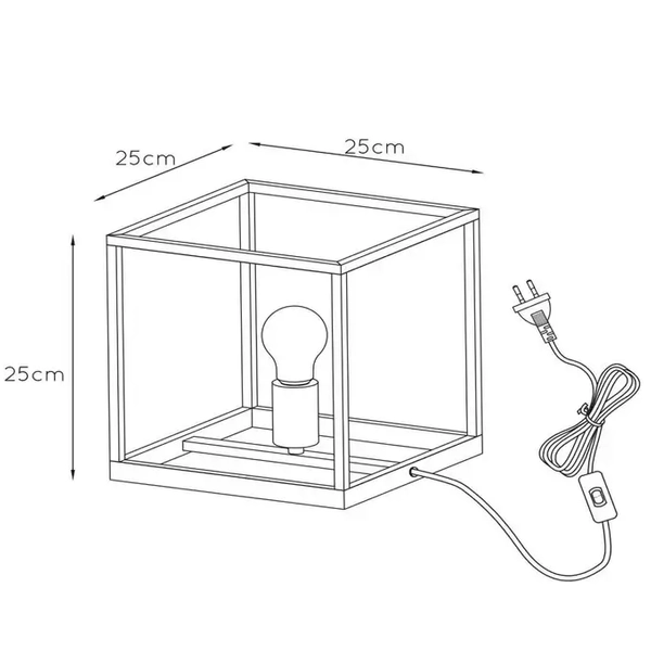 Stołowa lampka na komodę ARTHUR 08524/01/30 Lucide czarny miedziany