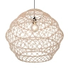 Ekologiczna lampa wisząca boho HIVE R31681036 czarny naturalny