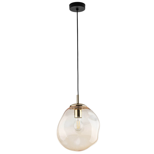 Wisząca lampa nad stół Sol 10083 do kuchni nieregularna czarna złota