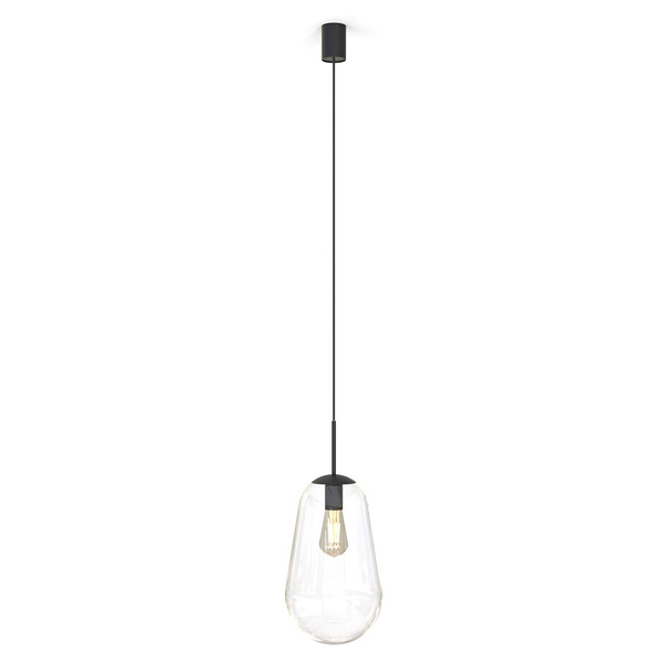 Przezroczysta lampa wisząca Pear 7798 szklana łezka do pokoju