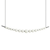 Wisząca lampa kulista PERLA czarna biała AZ6896 15xLED 26W 3000K