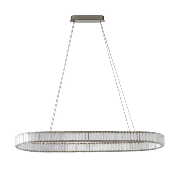 Kryształowa lampa wisząca SPARKING AZ6566 LED 80W CCT z pilotem chrom