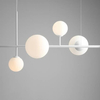 Wisząca lampa nowoczesna DIONE 1092K Aldex modernistyczny żyrandol biały