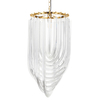 Wisząca lampa glamour Wave DP0339-600 gold Step kryształowa złota
