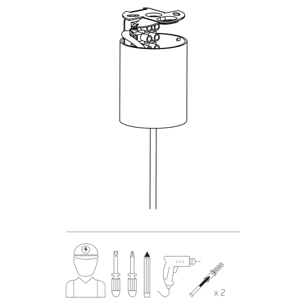 Druciana lampa wisząca MERSEY 5295 nad wyspę metalowa biała