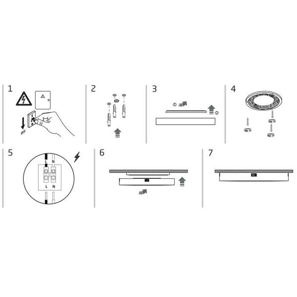Plafon do salonu Lid Round 10411 Nowodvorski LED 15W 4000K okrągły biały