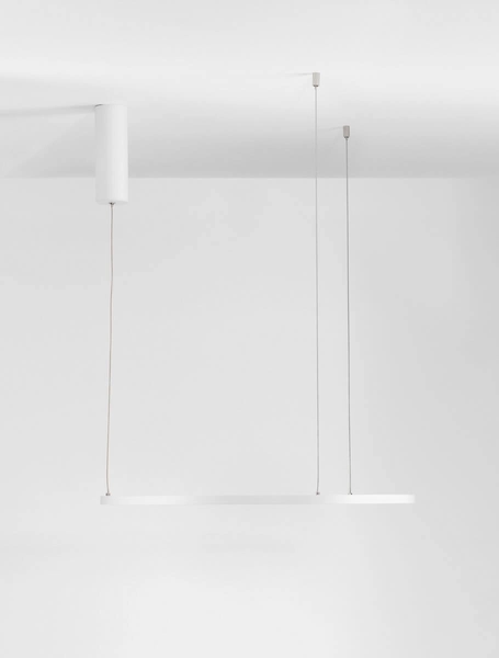 Biała lampa wisząca TOLUCA LE42783 do sypialni LED 36W 3000K ring