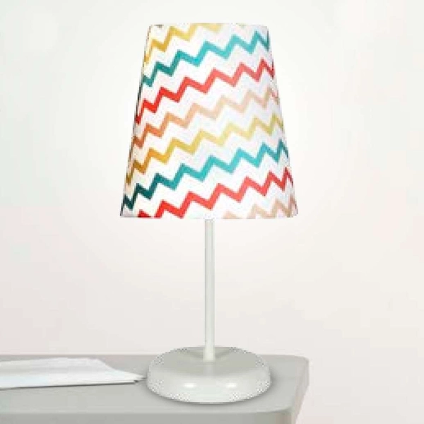 Stołowa lampka RIVER 41-63021 do pokoju dziecięcego abażurowa multikolor