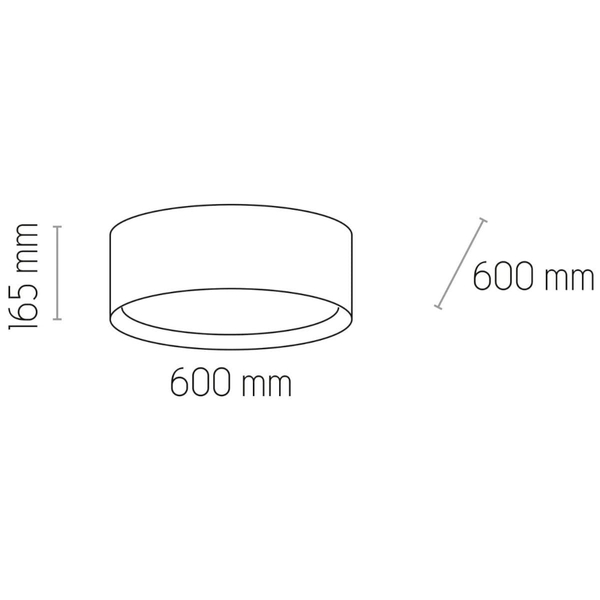 Sufitowa lampa rustykalna Juta 6584 TK Lighting okrągła jutowa brązowa