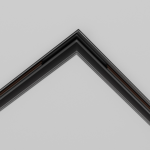 Łącze-L wpuszczane do szynoprzewodu magnetycznego Exility TRACL034-42B-R czarne