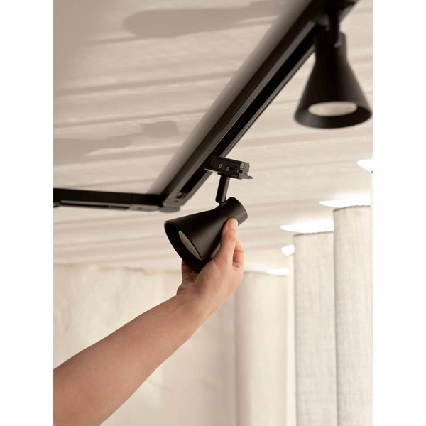 Lampa szynowa na sufit Elik 2510389903 regulowana czarny