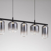 Wisząca lampa szklane tuby ANUCO LE44612 LED 19W 3000K szary