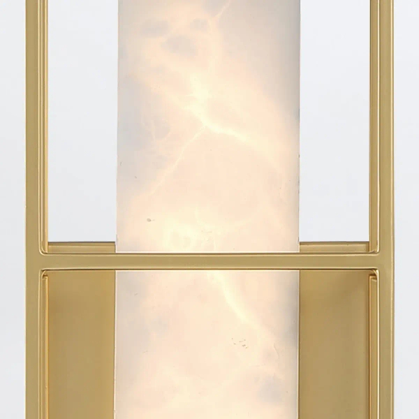 Lampa ścienna QN-BLAKLEY-M-BG LED 13W 3000K IP44 prostokąt złoty