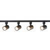 System szynowy SNOW LP-737 BK SET Light Prestige metalowa OPRAWA zestaw listwa z reflektorkami czarne