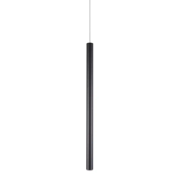 Lampa wisząca METALIC P0667 czarna tuba LED 1W 3000K 150cm