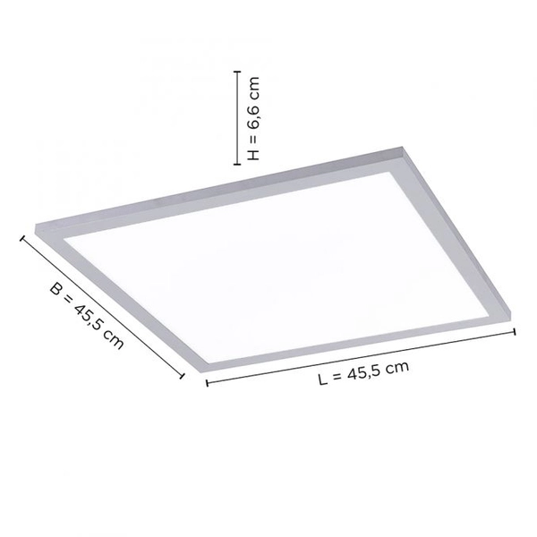 Lampa sufitowa 14755-21 LED 22W 2700-5000K z pilotem kwadratowa biała