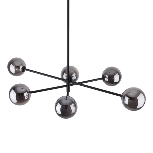 Przydymiona lampa sufitowa Sarius 6236 TK Lighting grafitowa czarna